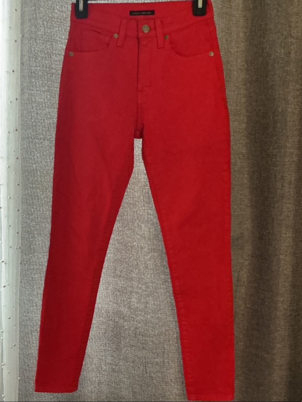 Lucky Brand Red Women's High-Rise Skinny Jeans